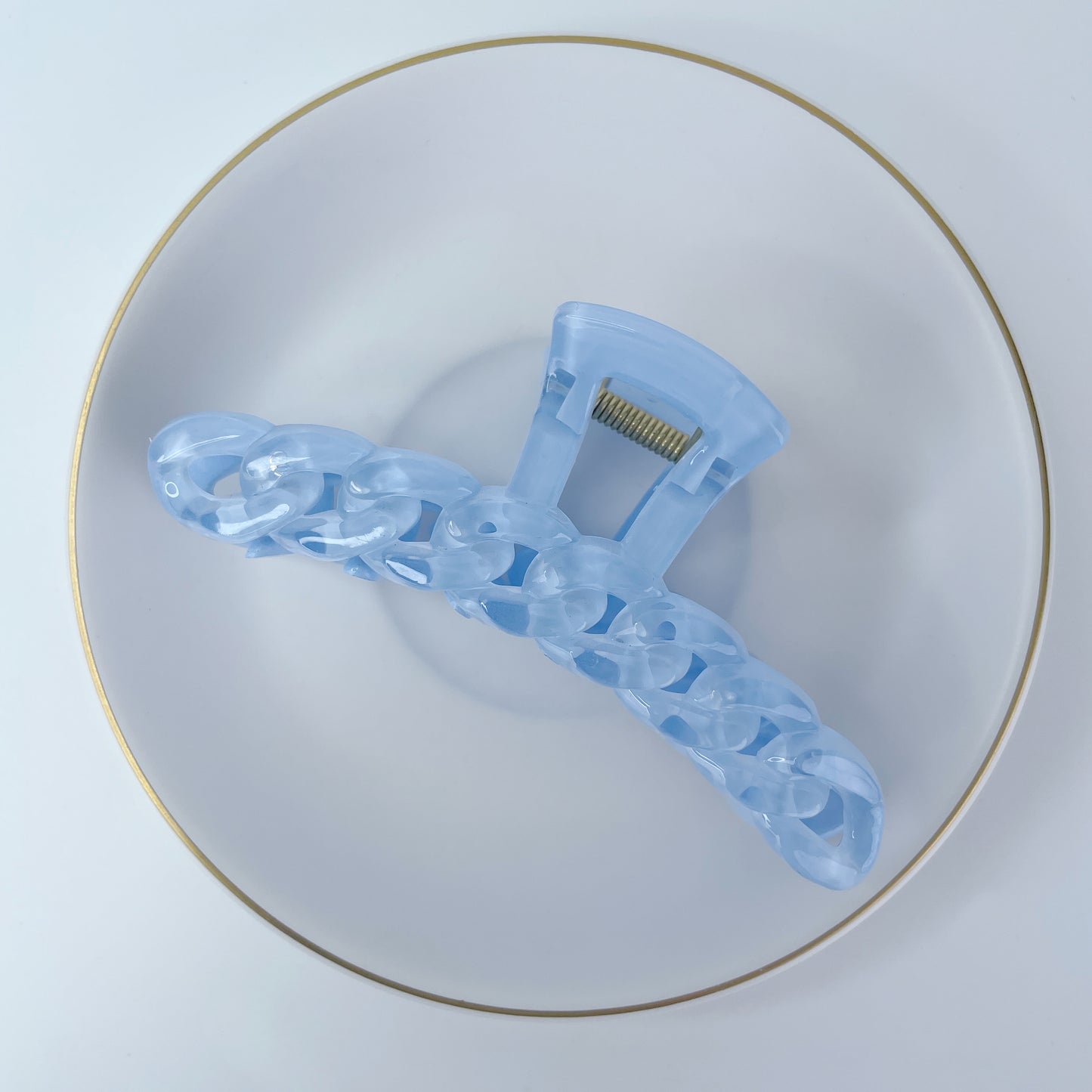 RFB0204 Jelly Color Chain Clause Barrettes